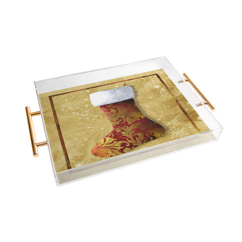 Madart Inc. Vintage Stocking 3 Acrylic Tray