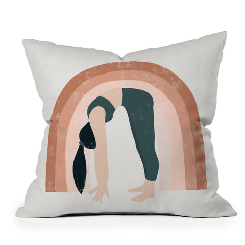 Madeline Kate Martinez a good start Outdoor Throw Pillow