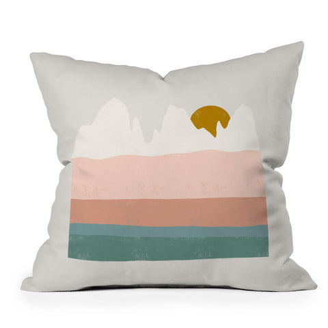 Madeline Kate Martinez desert shades Outdoor Throw Pillow
