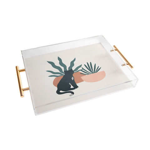Madeline Kate Martinez flora and fauna Acrylic Tray