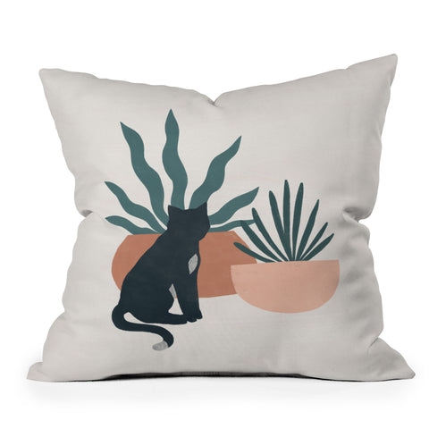 Madeline Kate Martinez flora and fauna Outdoor Throw Pillow