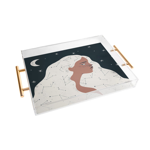Madeline Kate Martinez keeper of stars Acrylic Tray