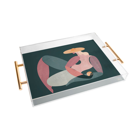 Maggie Stephenson Abstract Figure I Acrylic Tray