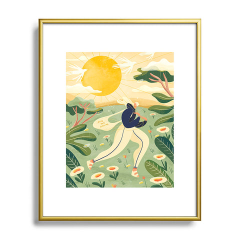 Maggie Stephenson Bring your sunshine Metal Framed Art Print