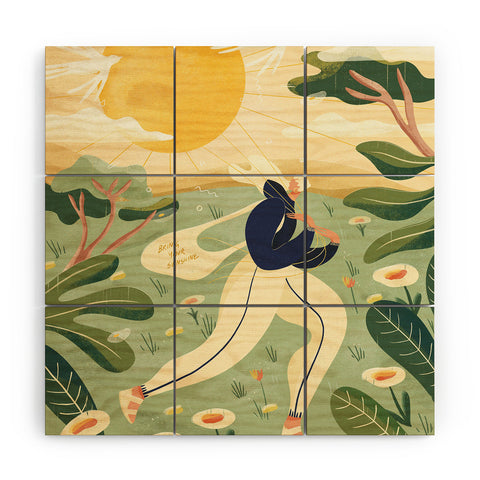 Maggie Stephenson Bring your sunshine Wood Wall Mural