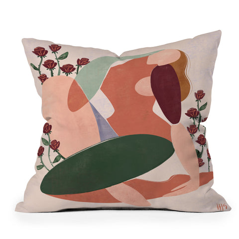 Maggie Stephenson But first love yourself Outdoor Throw Pillow