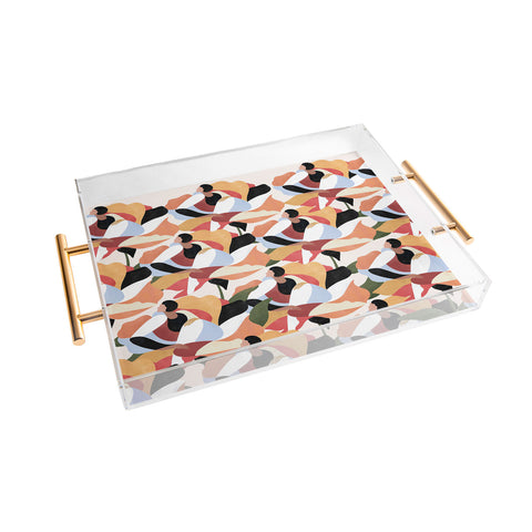 Maggie Stephenson Flower muster Acrylic Tray