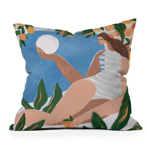 Maggie Stephenson Indoor garden Outdoor Throw Pillow