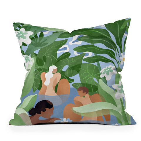Maggie Stephenson Lovers of the sea Outdoor Throw Pillow