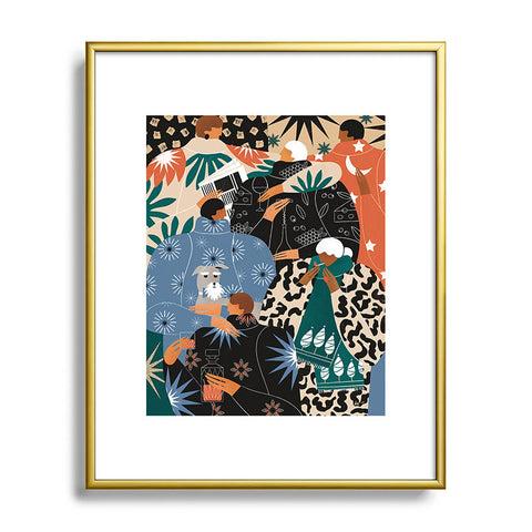 Maggie Stephenson Proper festivities Metal Framed Art Print