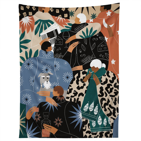 Maggie Stephenson Proper festivities Tapestry