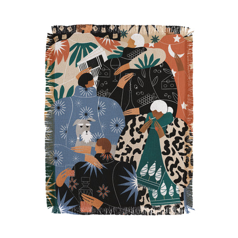 Maggie Stephenson Proper festivities Throw Blanket