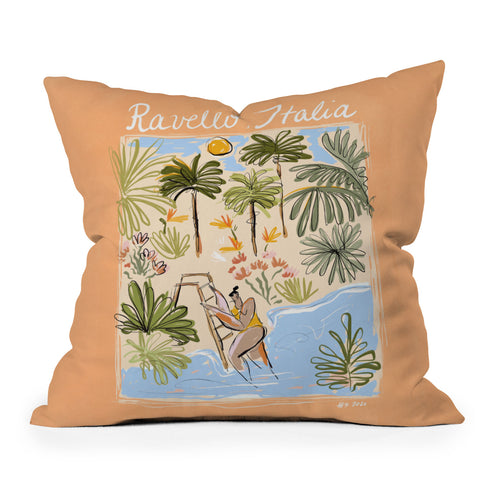 Maggie Stephenson Ravello Italia Outdoor Throw Pillow
