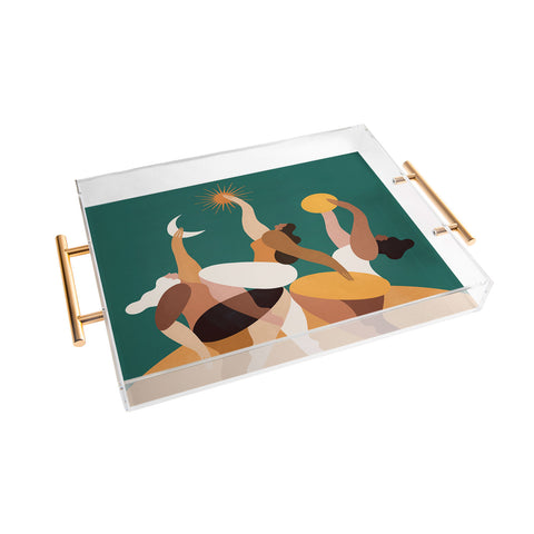 Maggie Stephenson The moon always changes so can we Acrylic Tray