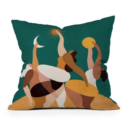 Maggie Stephenson The moon always changes so can we Outdoor Throw Pillow