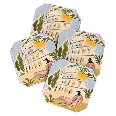 Maggie Stephenson When in Rome I Coaster Set