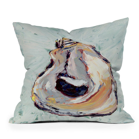 Magladry art studio Oyster shell Throw Pillow