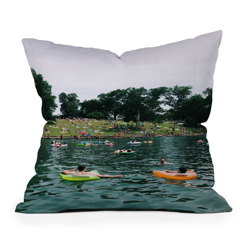 MakenzieMPhotography Barton Springs Outdoor Throw Pillow