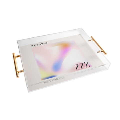 Mambo Art Studio Angel Numbers 222 Alignment Acrylic Tray