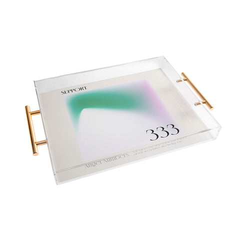 Mambo Art Studio Angel Numbers 333 Support Acrylic Tray