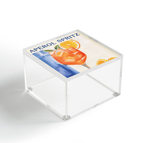Mambo Art Studio Aperol Spritz Orange Cocktail Acrylic Box