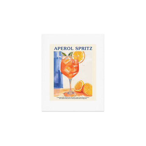 Mambo Art Studio Aperol Spritz Orange Cocktail Art Print