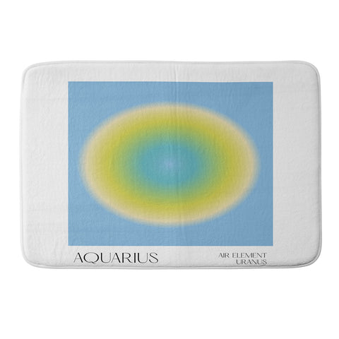 Mambo Art Studio Aquarius Aura Memory Foam Bath Mat