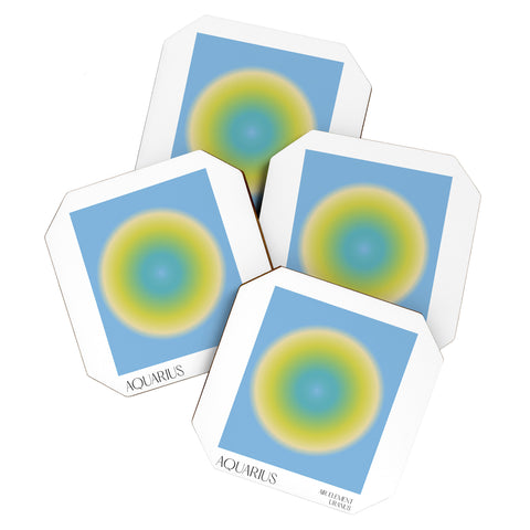 Mambo Art Studio Aquarius Aura Coaster Set