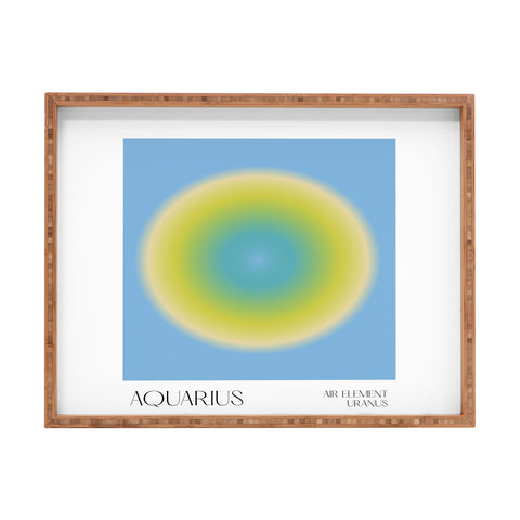 Mambo Art Studio Aquarius Aura Rectangular Tray