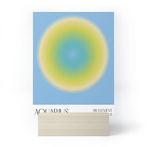Mambo Art Studio Aquarius Aura Mini Art Print