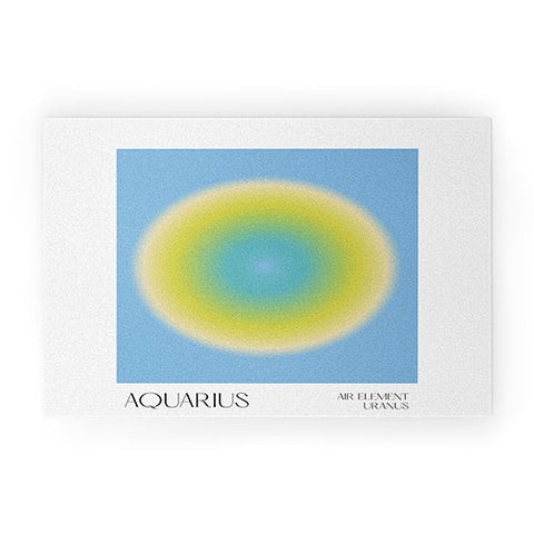 Mambo Art Studio Aquarius Aura Welcome Mat