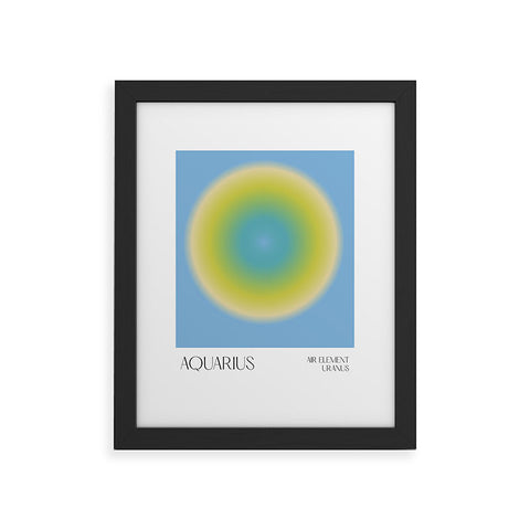 Mambo Art Studio Aquarius Aura Framed Art Print