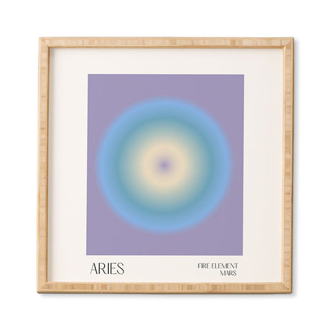 Mambo Art Studio aries aura Framed Wall Art