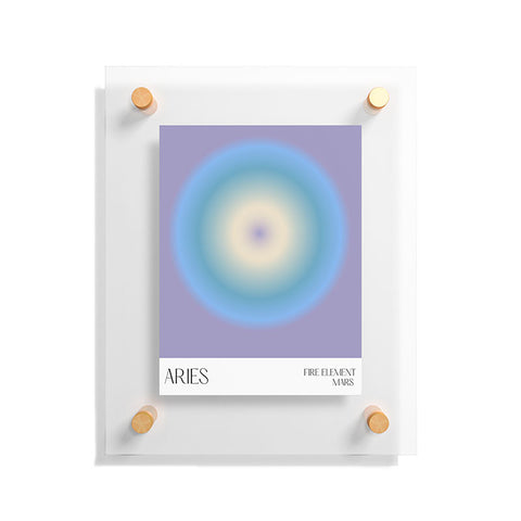 Mambo Art Studio aries aura Floating Acrylic Print