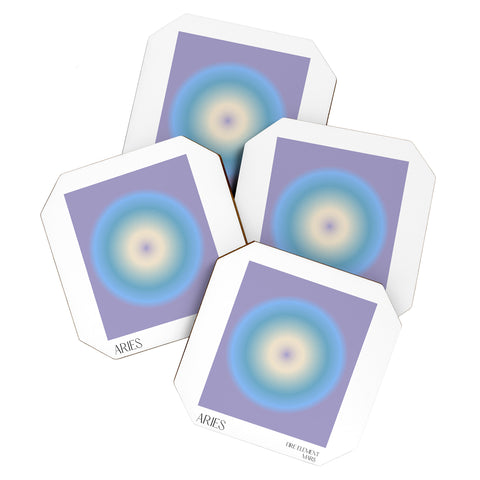 Mambo Art Studio aries aura Coaster Set