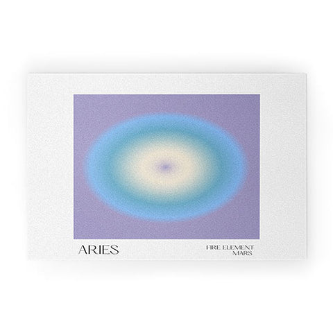 Mambo Art Studio aries aura Welcome Mat