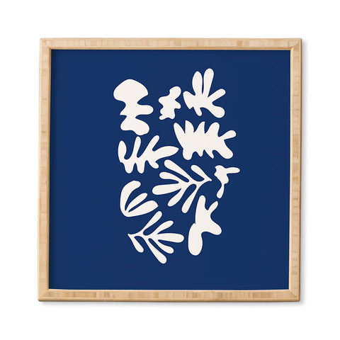 Mambo Art Studio Blue Cut Out Framed Wall Art havenly