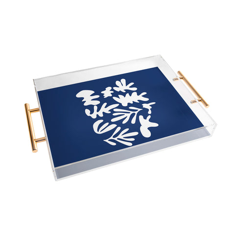 Mambo Art Studio Blue Cut Out Acrylic Tray