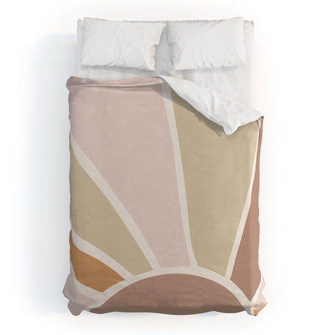 Mambo Art Studio Boho Retro Sun Duvet Cover