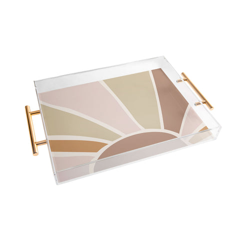 Mambo Art Studio Boho Retro Sun Acrylic Tray