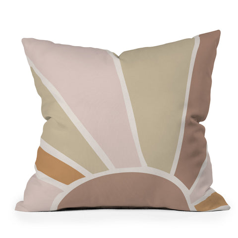 Mambo Art Studio Boho Retro Sun Outdoor Throw Pillow