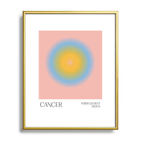 Mambo Art Studio cancer aura Metal Framed Art Print