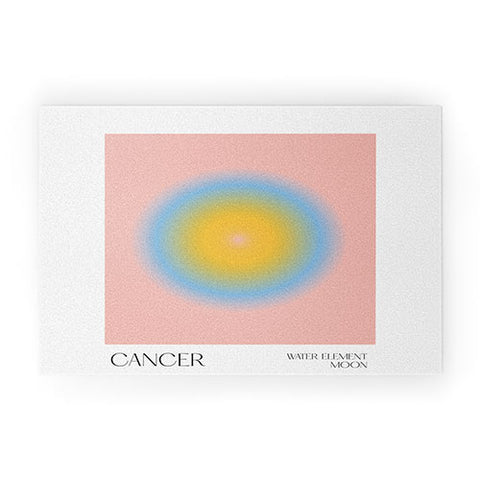 Mambo Art Studio cancer aura Welcome Mat