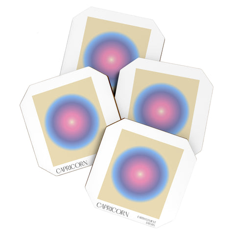 Mambo Art Studio capricorn aura Coaster Set