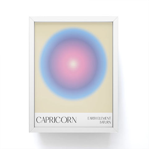 Mambo Art Studio capricorn aura Framed Mini Art Print