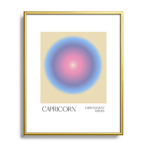 Mambo Art Studio capricorn aura Metal Framed Art Print