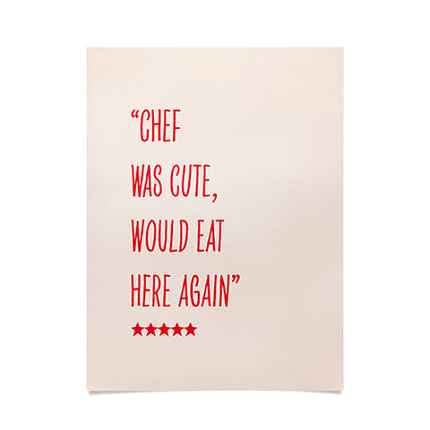 Mambo Art Studio Chef Was Quote Review Poster