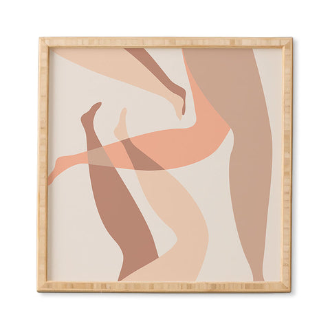 Mambo Art Studio Chilling in Neutrals Framed Wall Art havenly