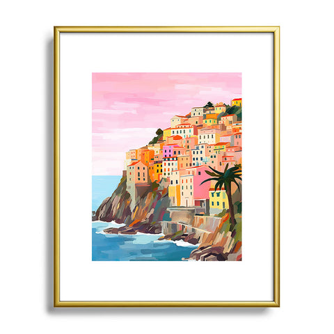 Mambo Art Studio Cinque Terre Italy Painting Metal Framed Art Print