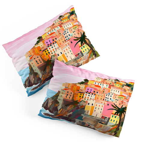 Mambo Art Studio Cinque Terre Italy Painting Pillow Shams